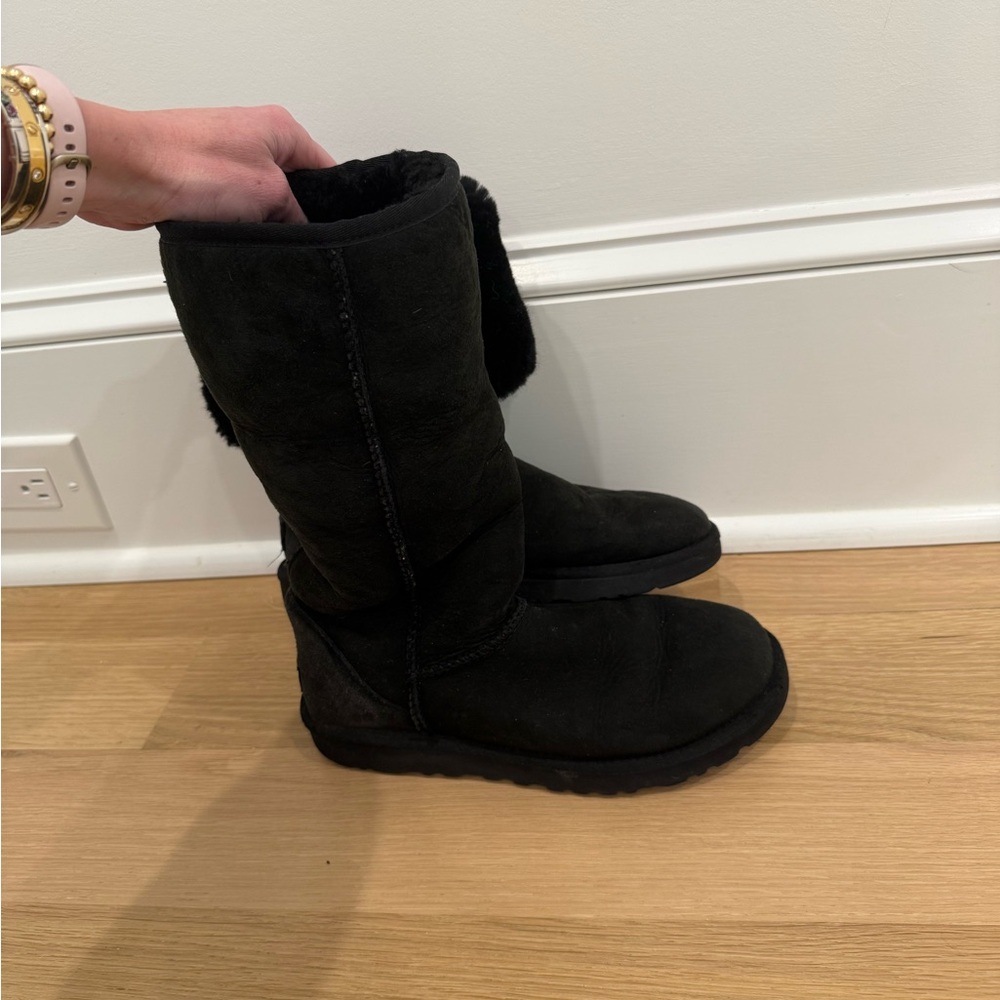 Women's Black Suede Boots